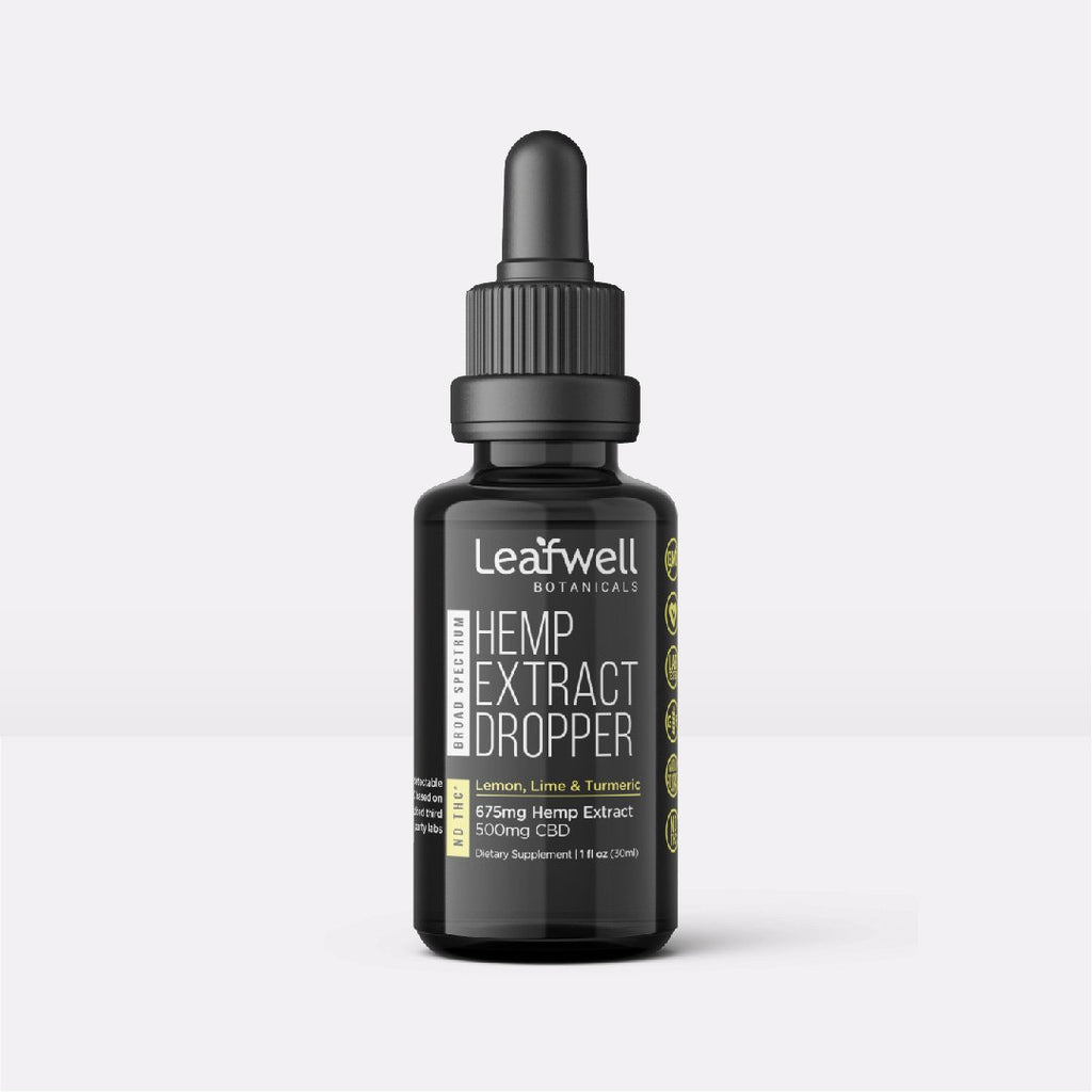 Broad Spectrum CBD Tincture  500mg CBD – Leafwell Botanicals