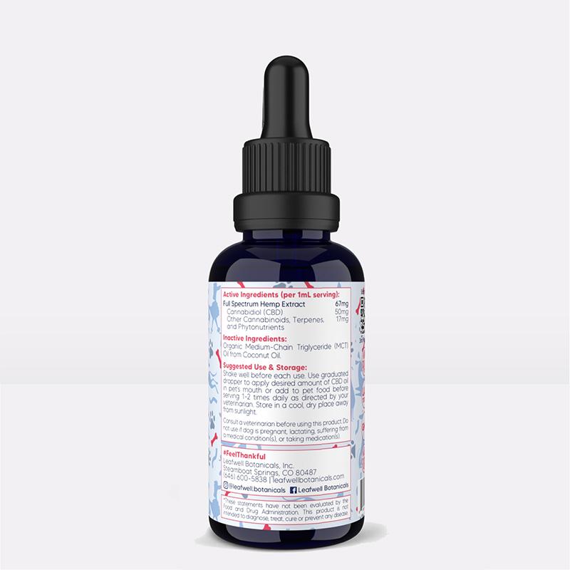 Large Pets: 50mg CBD / 1mL